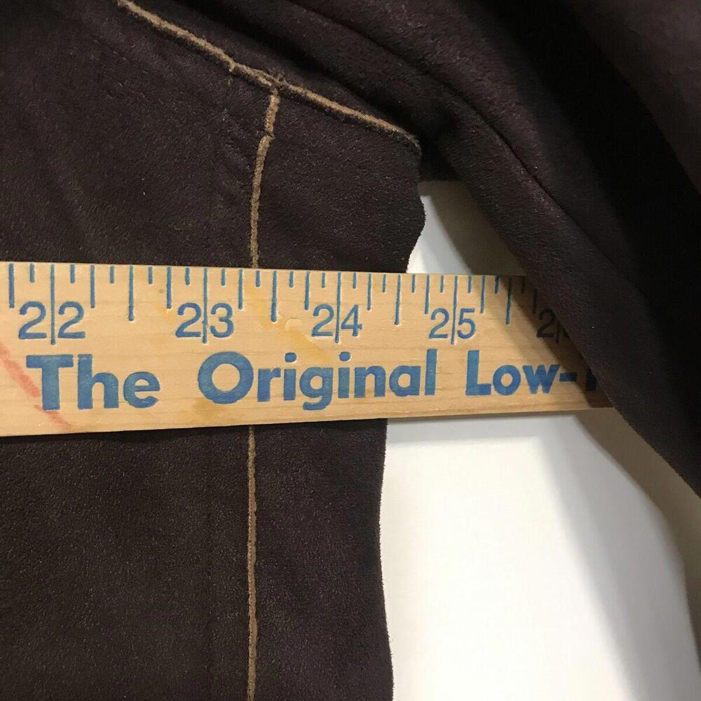 Coaco Womens Coat Size XL Brown Collared Full Zip Pockets - Picture 6 of 10